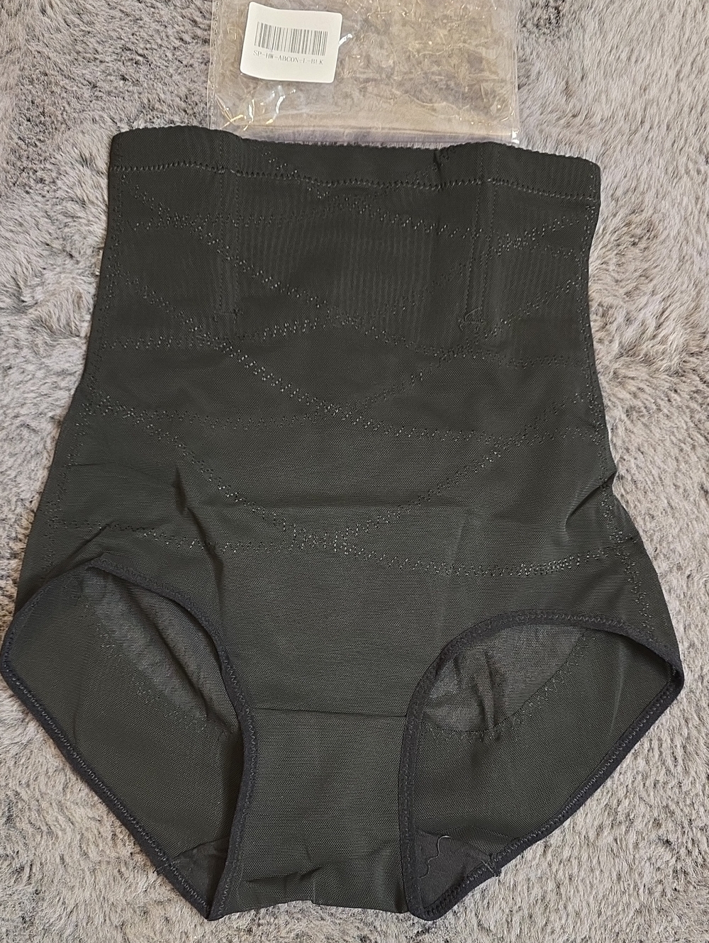 High-Waist Black Shapewear Briefs  Boning  Lifting New Large (Runs Small)